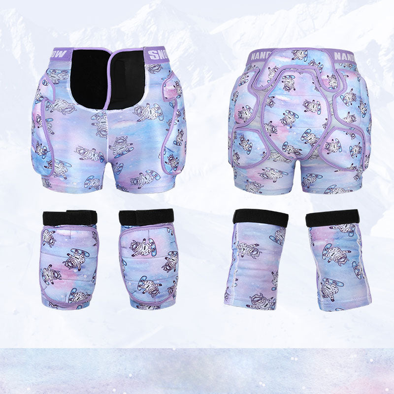 Kids Nandn Little Explorer Professional Snow Hip Pad &amp; Knee Pad Set