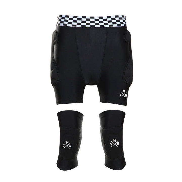 SMN Unisex Undercover Protective Impact Shorts &amp; Knee Pads