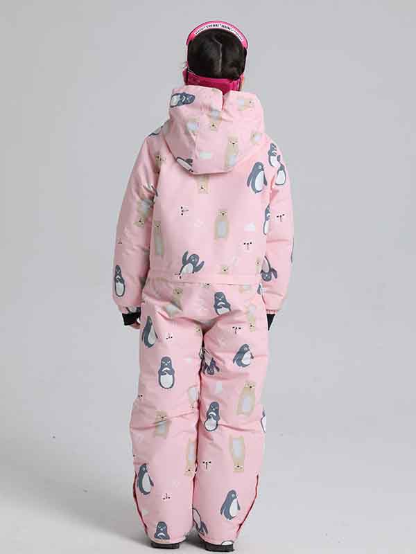 Boy &amp; Girls Penguin One Piece Snowsuits