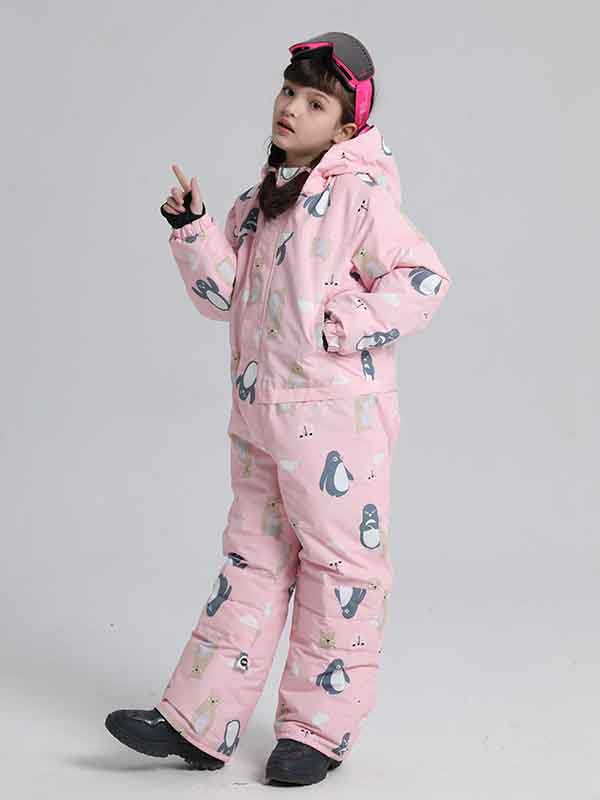 Boy &amp; Girls Penguin One Piece Snowsuits