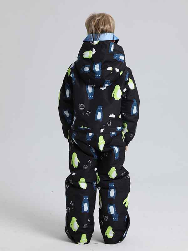 Boy &amp; Girls Penguin One Piece Snowsuits