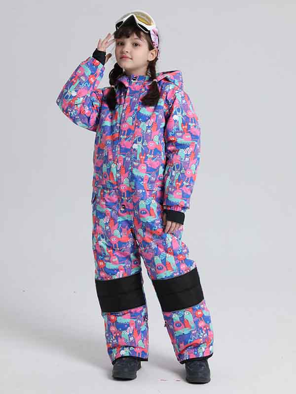 Boy &amp; Girls Animal World One Piece Snowsuits