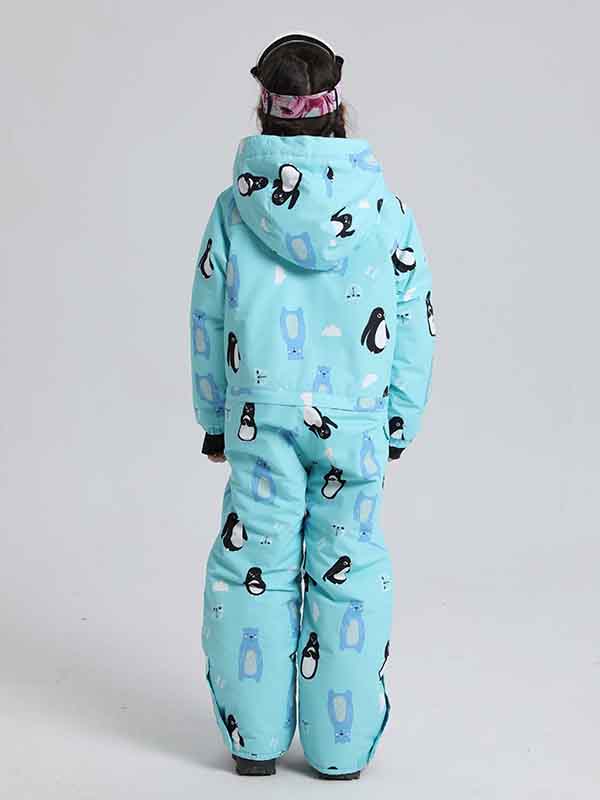 Boy &amp; Girls Penguin One Piece Snowsuits