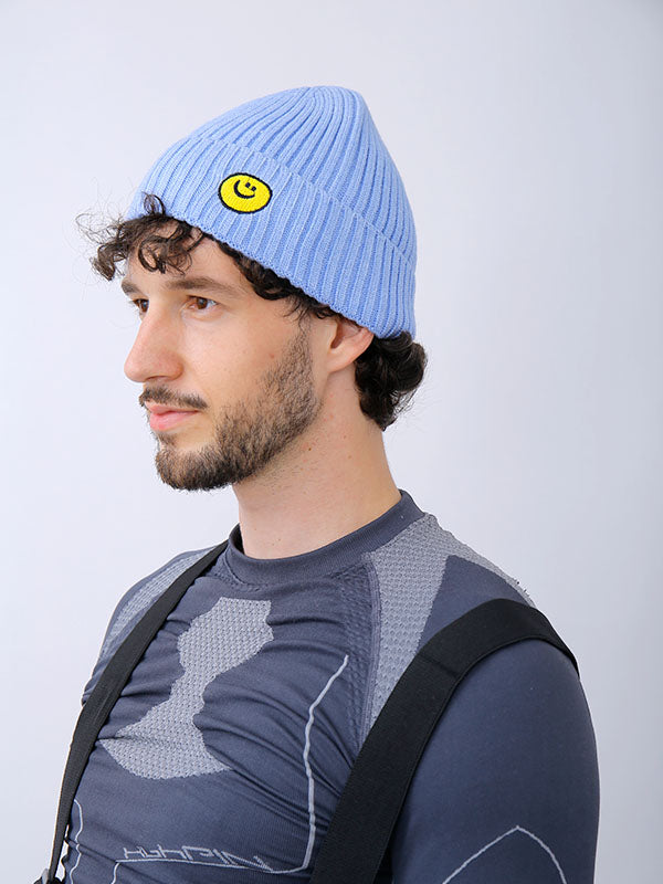 Unisex Snowboard Hat Crochet Knit Hairball Snow Beanie
