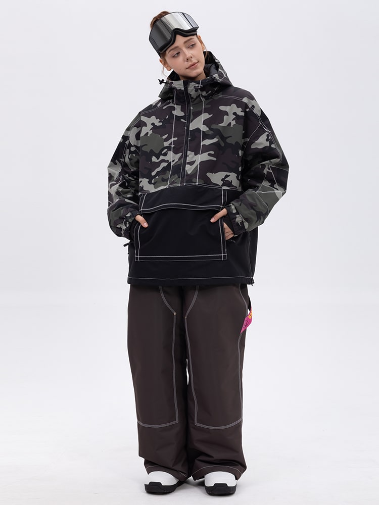 Women’s Mountain Vibe Pullover Jacket &amp; Urban Freerider Baggy Snow Pants Set