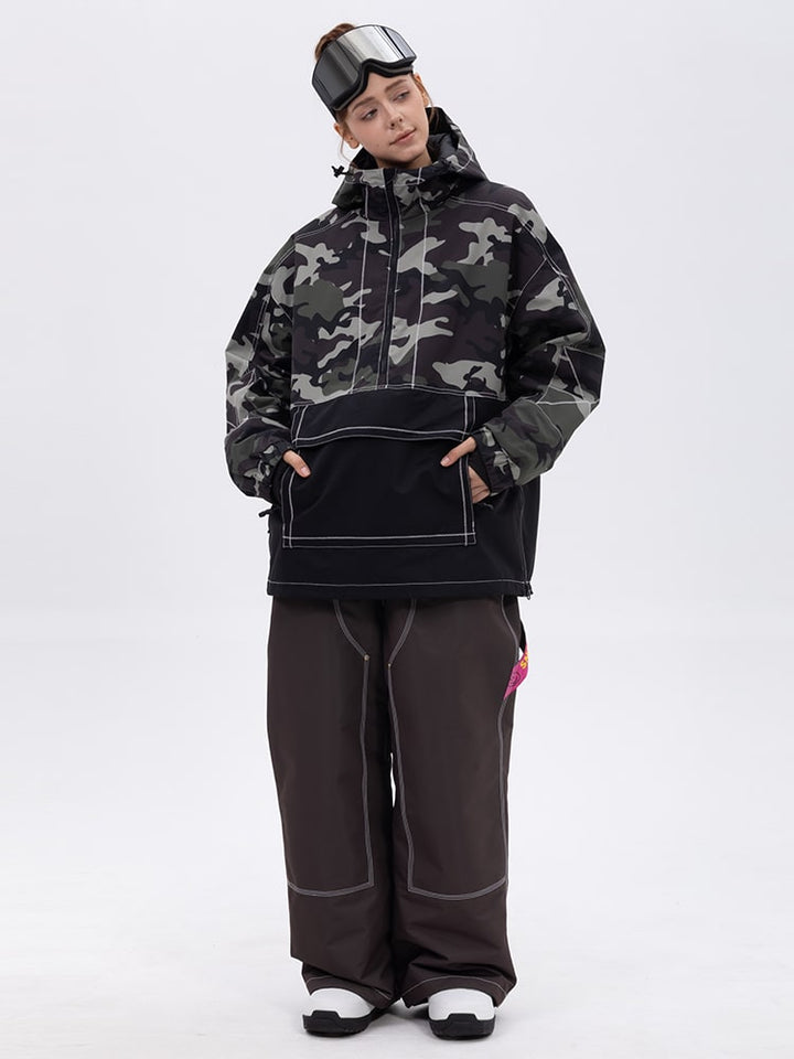 Women’s Mountain Vibe Pullover Jacket &amp; Urban Freerider Baggy Snow Pants Set