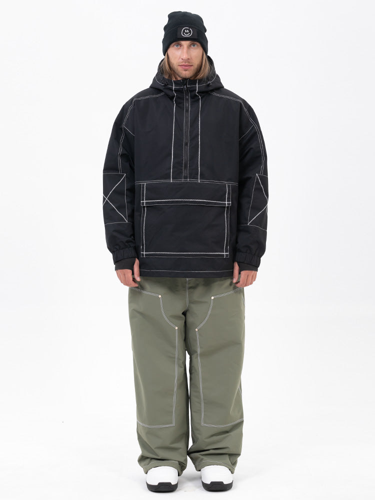 Men’s Mountain Vibe Pullover Jacket &amp; Urban Freerider Baggy Snow Pants Set