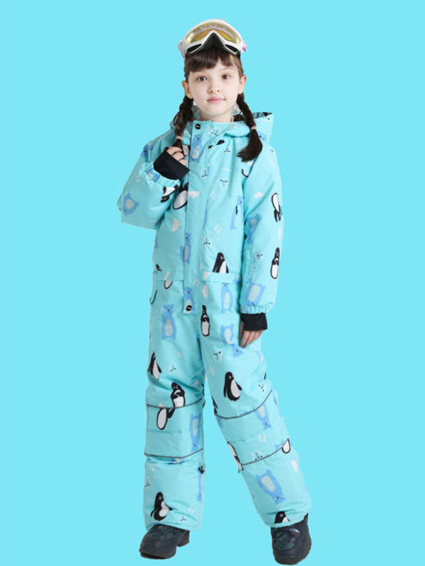 Boy &amp; Girls Unisex Phibee One Piece Stylish Ski Suits Winter Jumpsuit Snowsuits