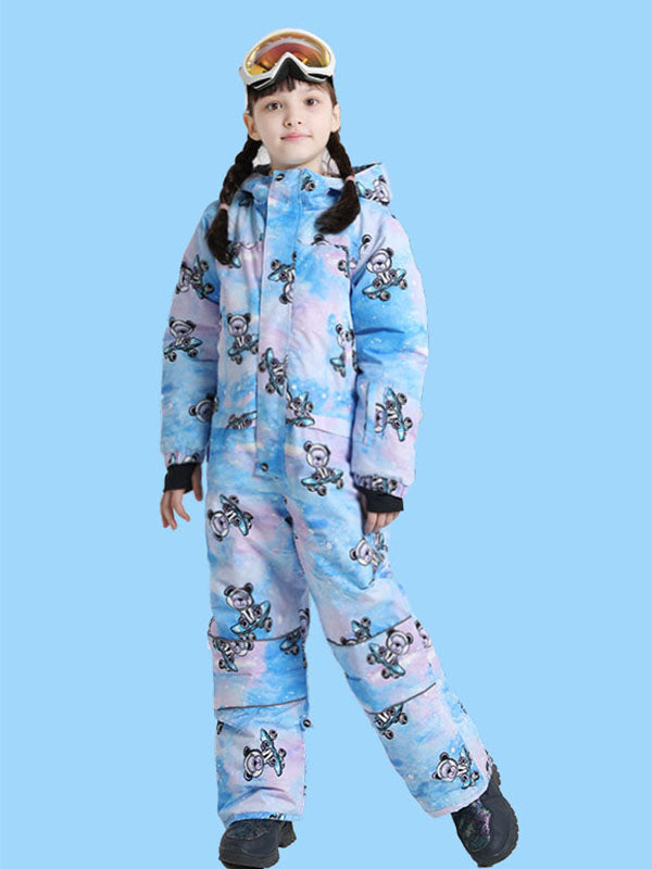 Boy &amp; Girls Unisex Phibee One Piece Stylish Ski Suits Winter Jumpsuit Snowsuits