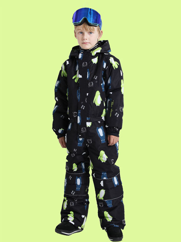 Boy &amp; Girls Unisex Phibee One Piece Stylish Ski Suits Winter Jumpsuit Snowsuits