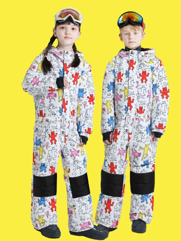 Boy &amp; Girls Unisex Phibee One Piece Stylish Ski Suits Winter Jumpsuit Snowsuits