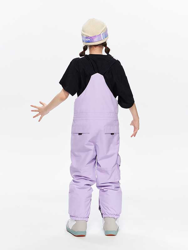 Girls High Experience Colorful Childhood Ski Pants Snow Bibs