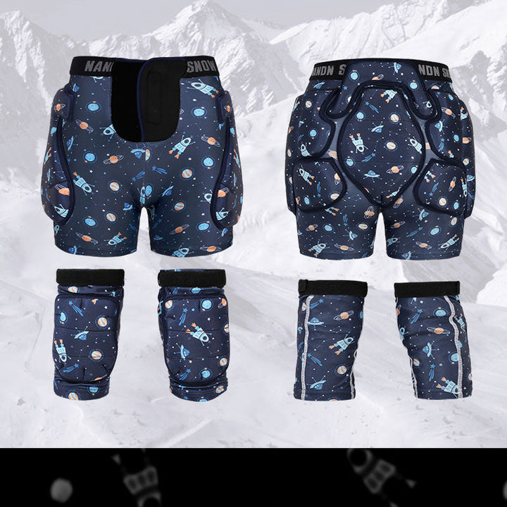 Kids Nandn Little Explorer Professional Snow Hip Pad &amp; Knee Pad Set