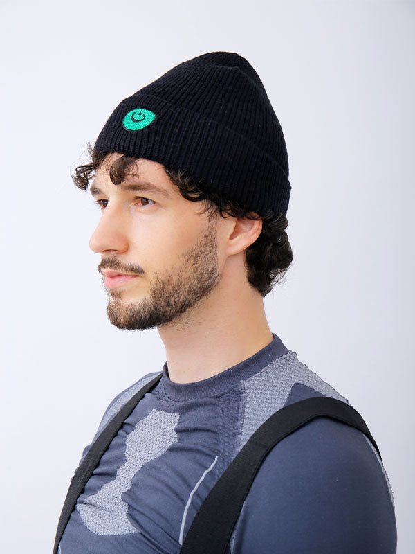 Unisex Snowboard Hat Crochet Knit Hairball Snow Beanie