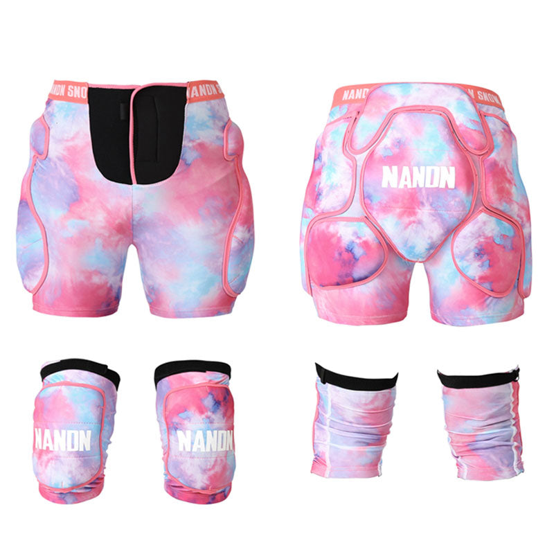 Nandn Unisex Tri-Flex Protective Shorts &amp; Knee Pads Set